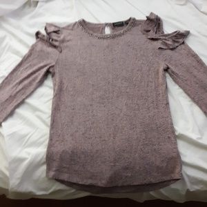 Open shoulder sweater